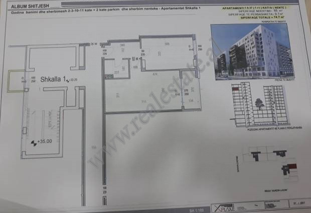 One bedroom apartment for sale in Kavaja street in Tirana, Albania