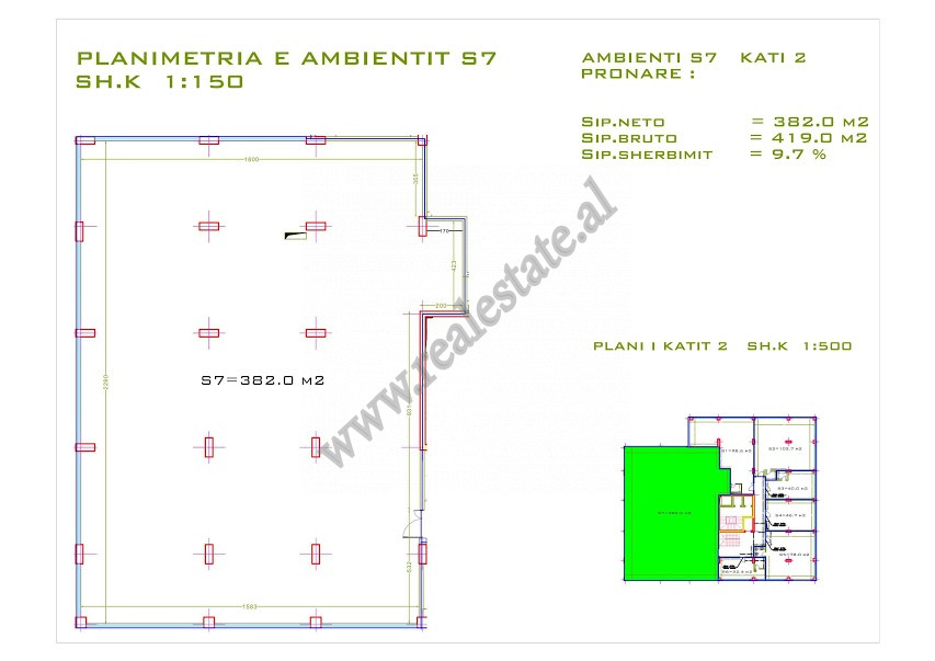 Office space for sale near Ismail Qemali school in Tirana, Albania