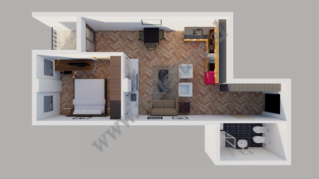 One bedroom apartment for sale in Peti street in Tirana, Albania