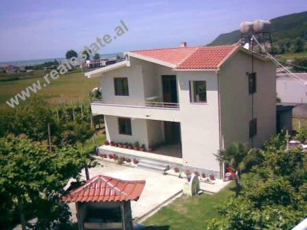 Two storey villa for sale in Lalzit Bay in Albania. The villa is situated on a plot of 1300sqm, wher