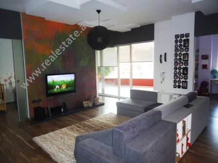 Modern apartment for rent near Shyqyri Brari Street in Tirana.
It is situated on the 3-rd floor in 