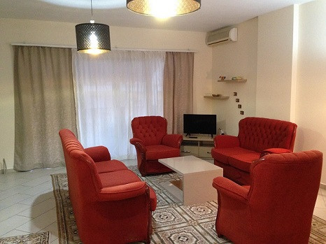Apartment for rent in Elbasani Street in Tirana, at the beginning of Pjeter Budi Street.
It is loca