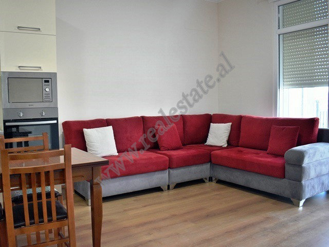 Two bedroom apartment for rent near Beniamin Kruta Street in Tirana.
It is situated on the second f