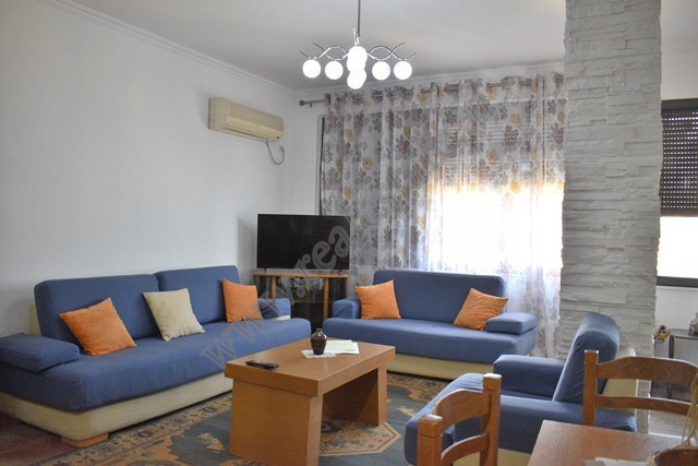 Two bedroom apartment for rent in Xhemal Tafaj Street.
The flat is situated on the 8th floor of a n
