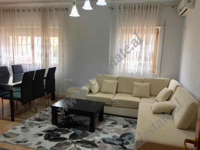 Two bedroom apartment for rent in Him Kolli street in Tirana, Albania.
It is located on the 4-th fl