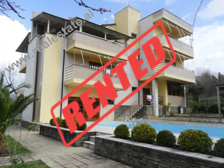 Residence for rent close to Wilson School in Tirana.
The residence include 1200 m2 land and 800 m2 