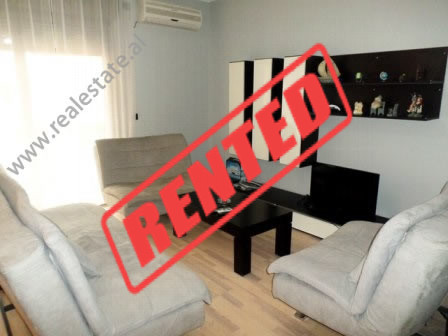 Two bedroom apartment for rent in Bardhok Biba Street in Tirana.

It is situated on the 5-th floor