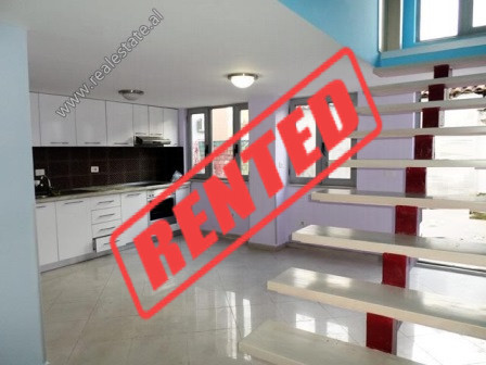 Dupleks apartment for rent in 4 Deshmoret Street in Tirana.

It is situated on the 1-st and 2-nd f
