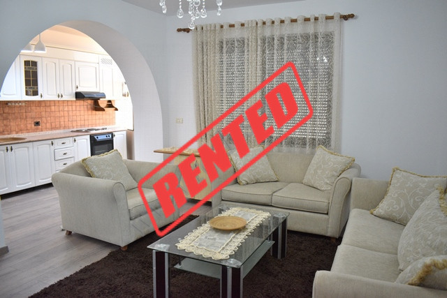 Two bedroom apartment for rent in Sulejman Delvina Street in Tirana.
The flat is situated on the se