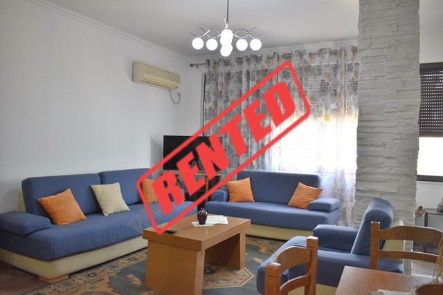 Two bedroom apartment for rent in Xhemal Tafaj Street.
The flat is situated on the 8th floor of a n